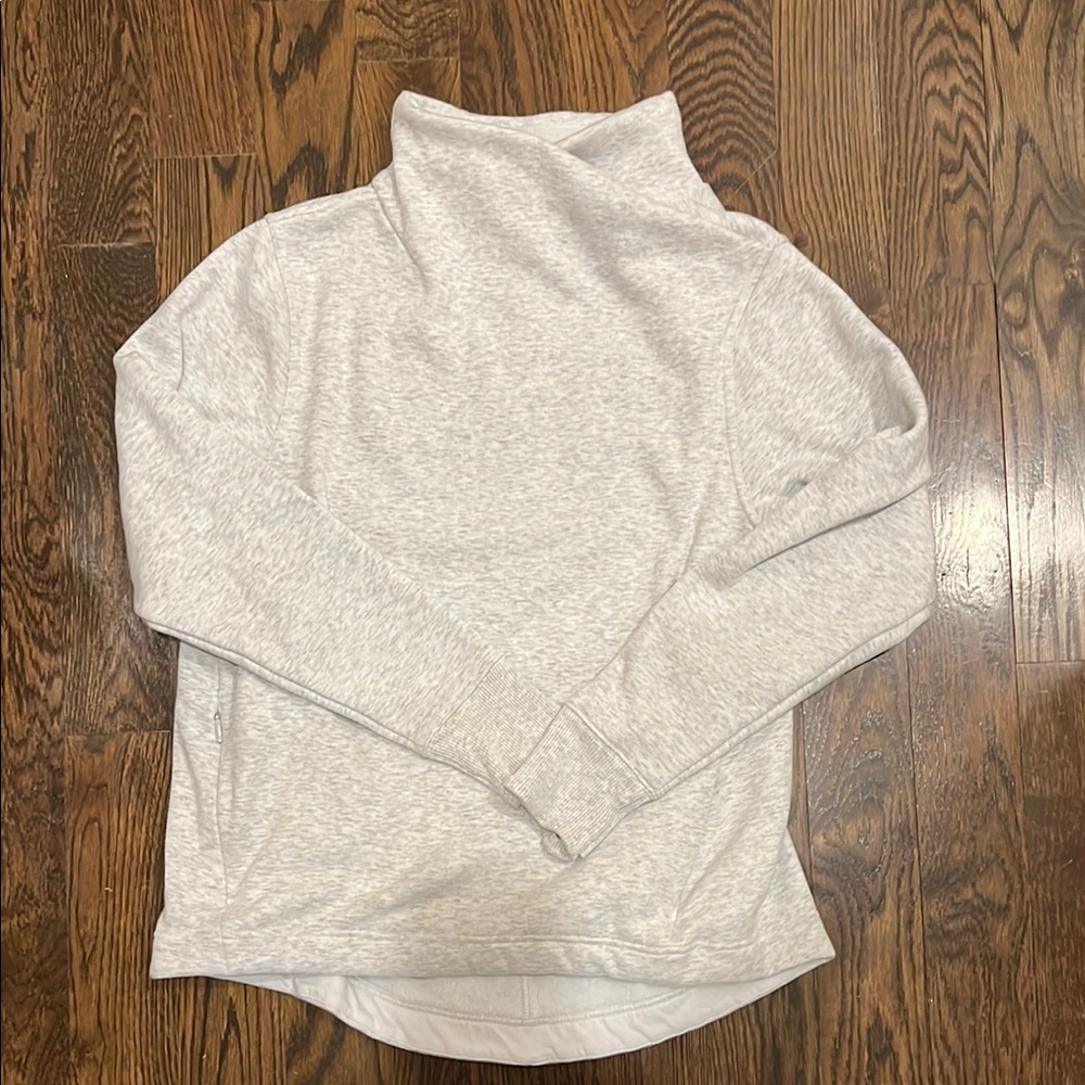 Athelta - Cozy Karma Gray Turtleneck Sweatshirt